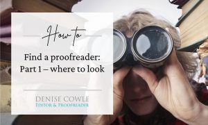 How to find a proofreader part 1 - where to look