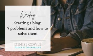 Seven problems when starting a blog and how to solve them